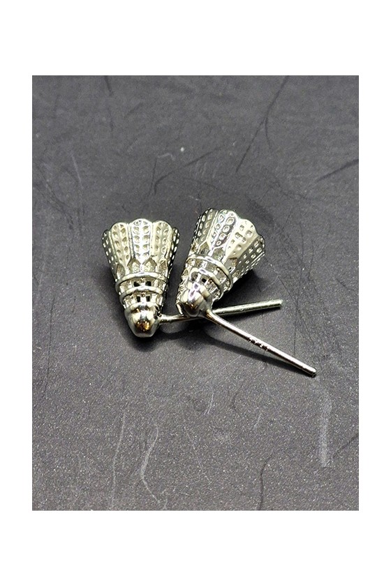 Boucles d'Oreilles Volant argentée