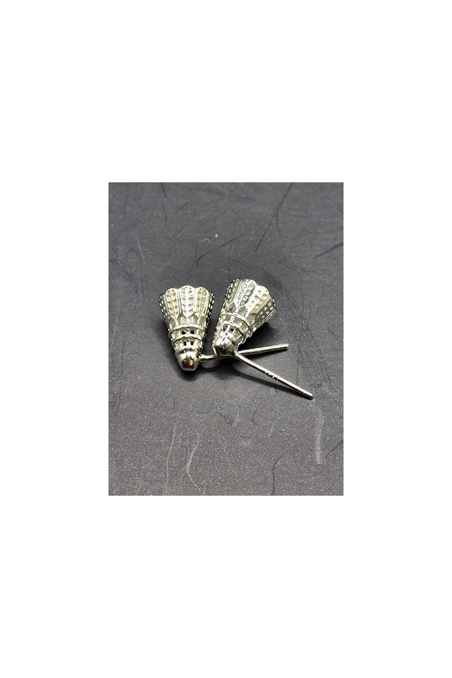 Boucles d'Oreilles Volant argentée