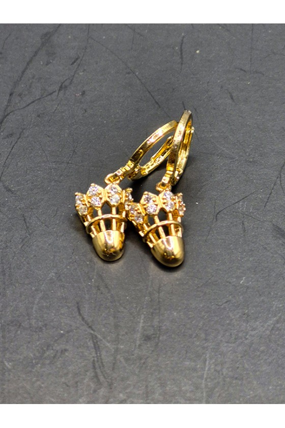 Shuttlecock earrings