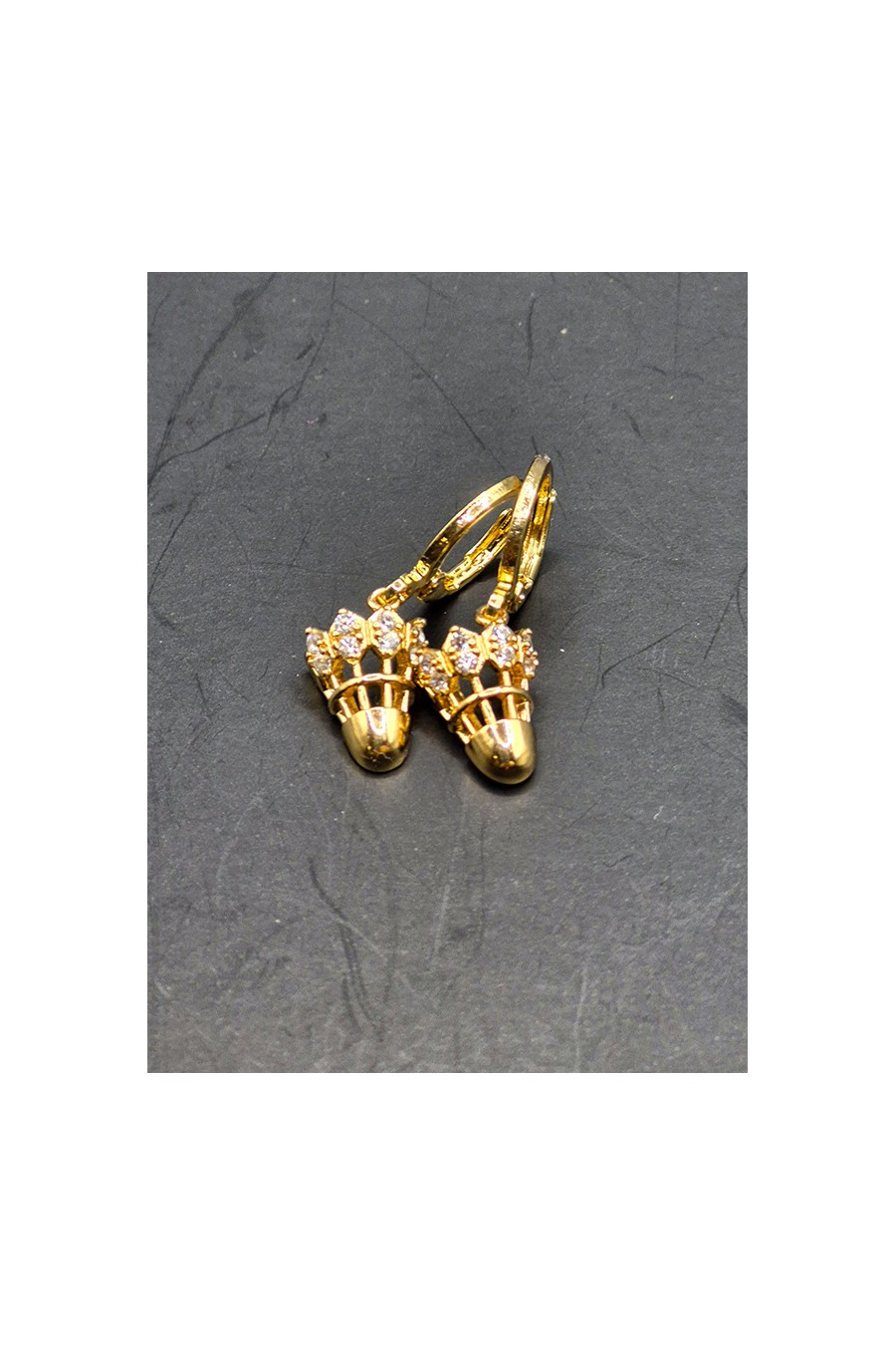 Shuttlecock earrings