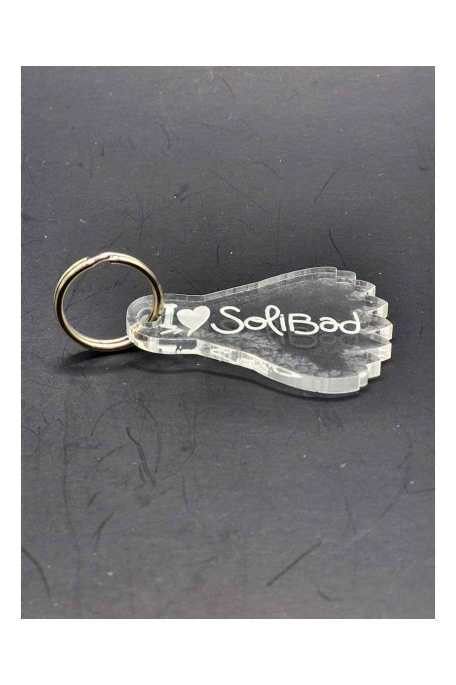 Porte-clé transparent volant 2