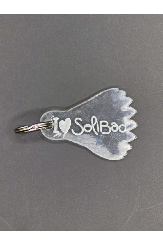 Porte-clé transparent volant 2