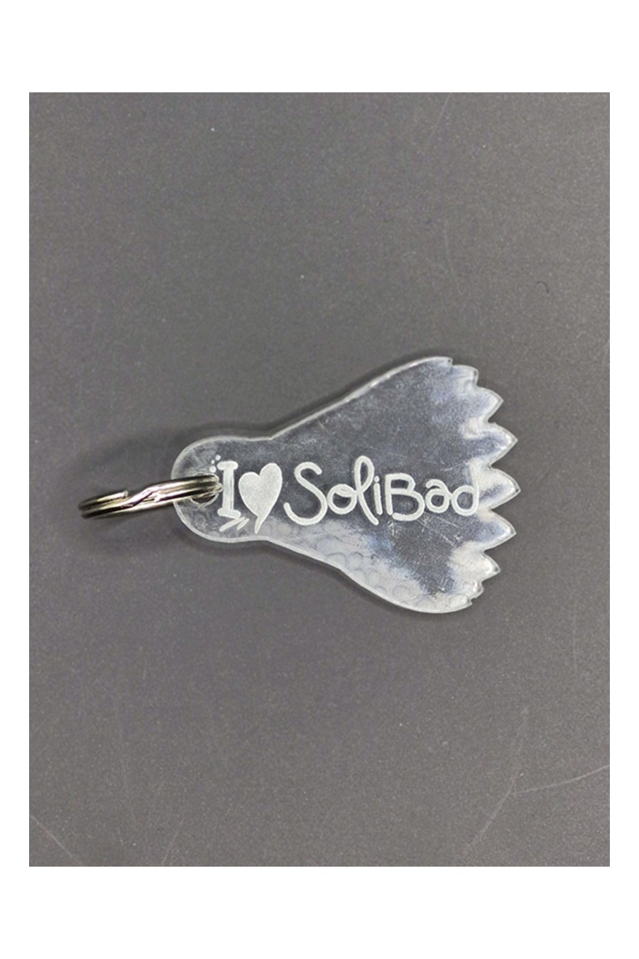 Porte-clé transparent volant 2