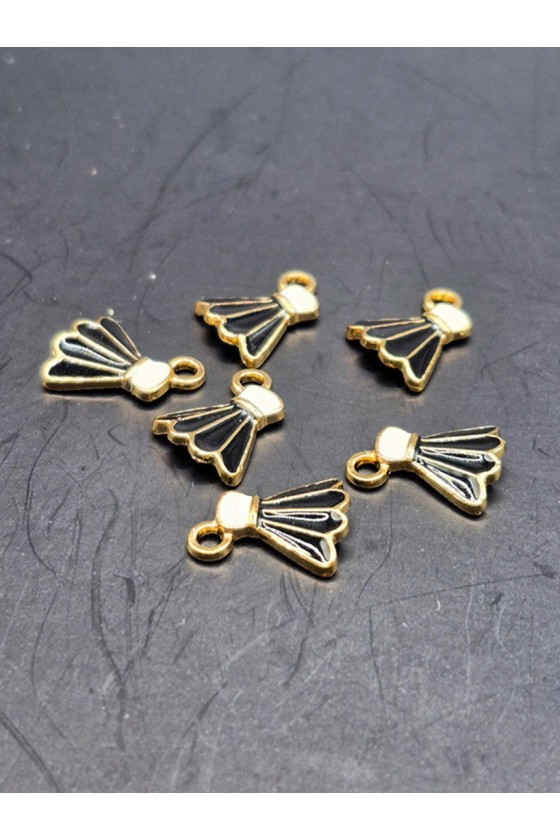 Charms volant noir/or