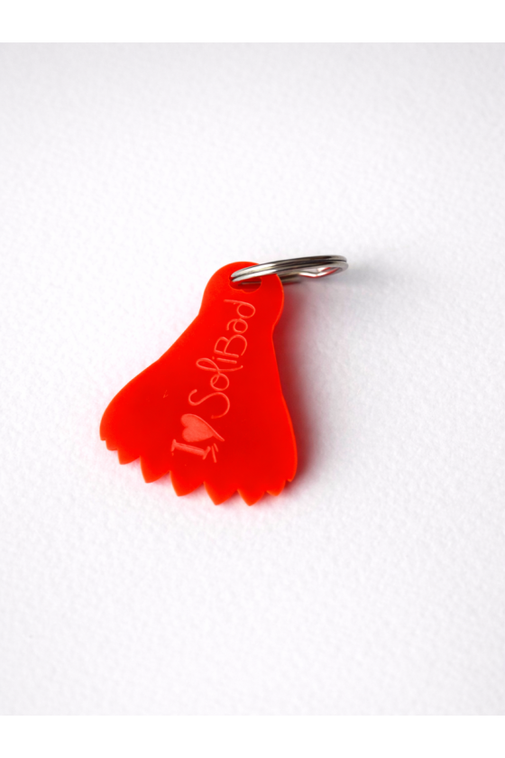 Porte-clé volant plexi orange