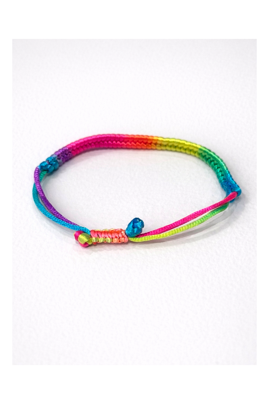 Bracelet tressé multicolore