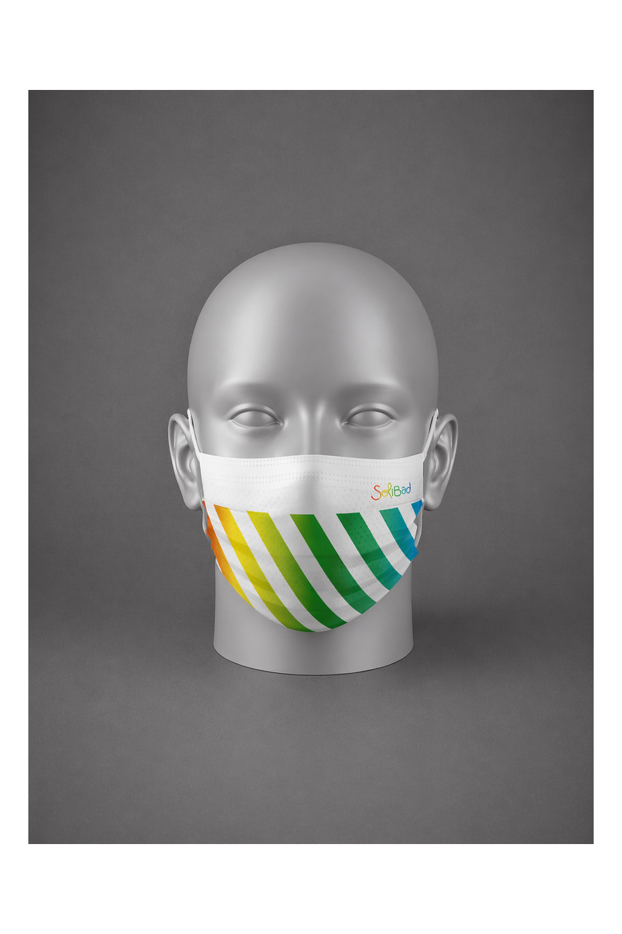 Masque de protection à plis Multicolore